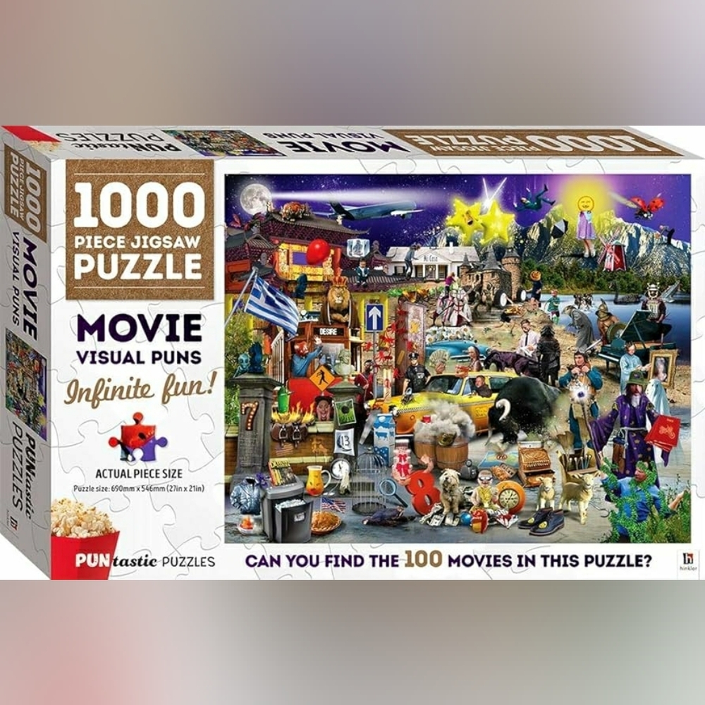 Puntastic Puzzle Movie Visual Puns 1000 piece